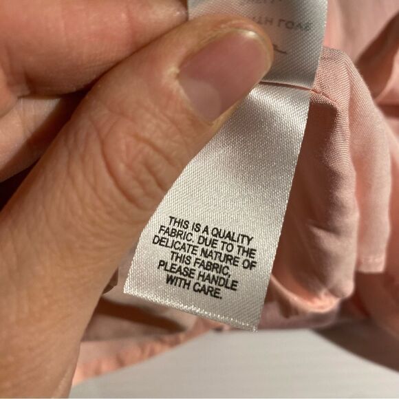 Lulus  2 piece In a Bliss Pink Floral Satin Jacquard Ruched Mini Skirt crop XS - Picture 11 of 15